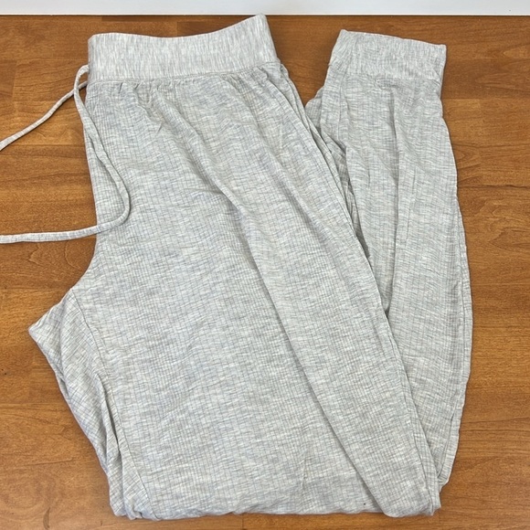 Tommy John second skin luxe rib set jogger and tank top size M oatmeal/grey - Picture 2 of 8